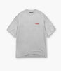 Represent Owners Club Front T-Shirt Ash Grey/Red