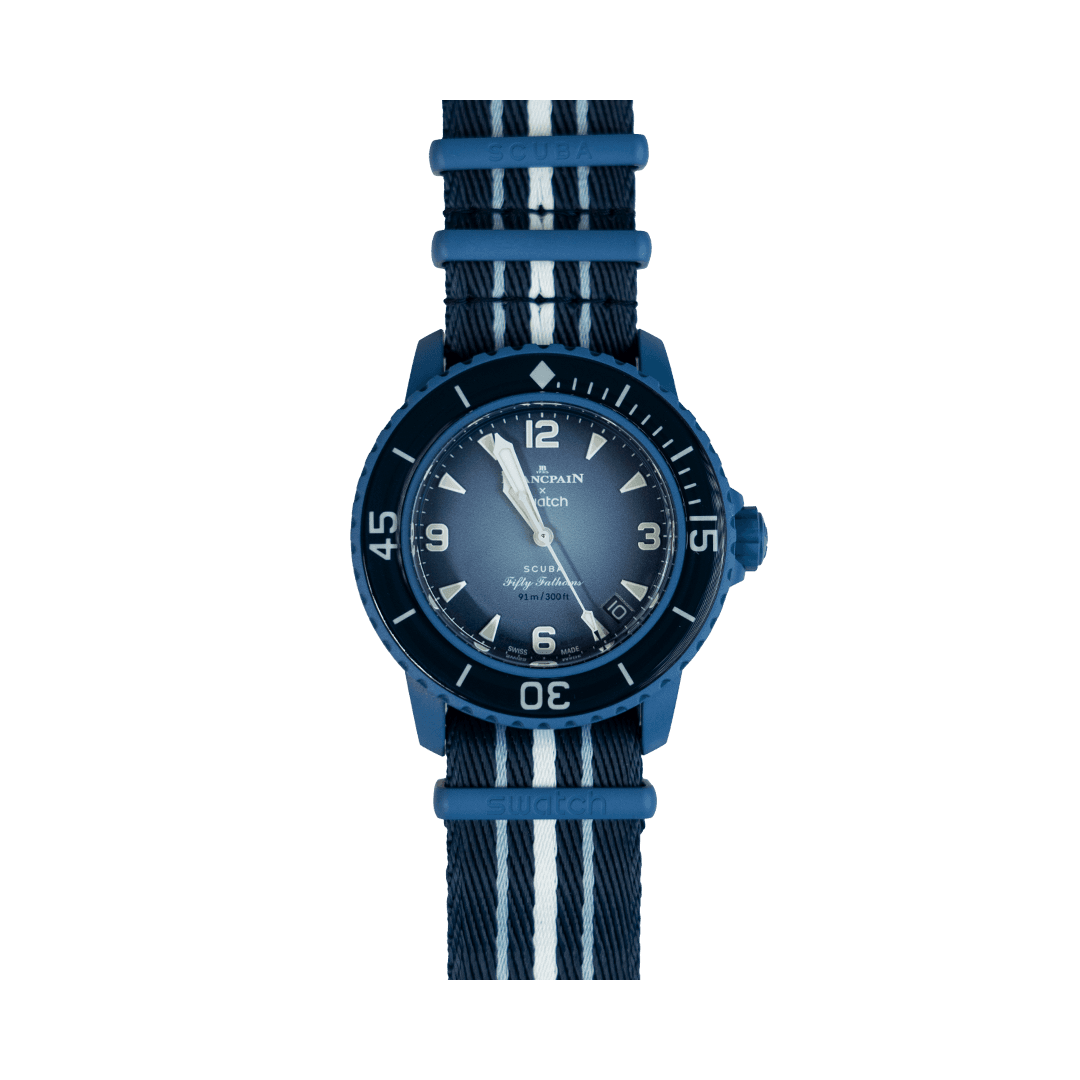 Blancpain x Swatch Scuba Fifty Fathoms "Atlantic Ocean (SO35A100)"