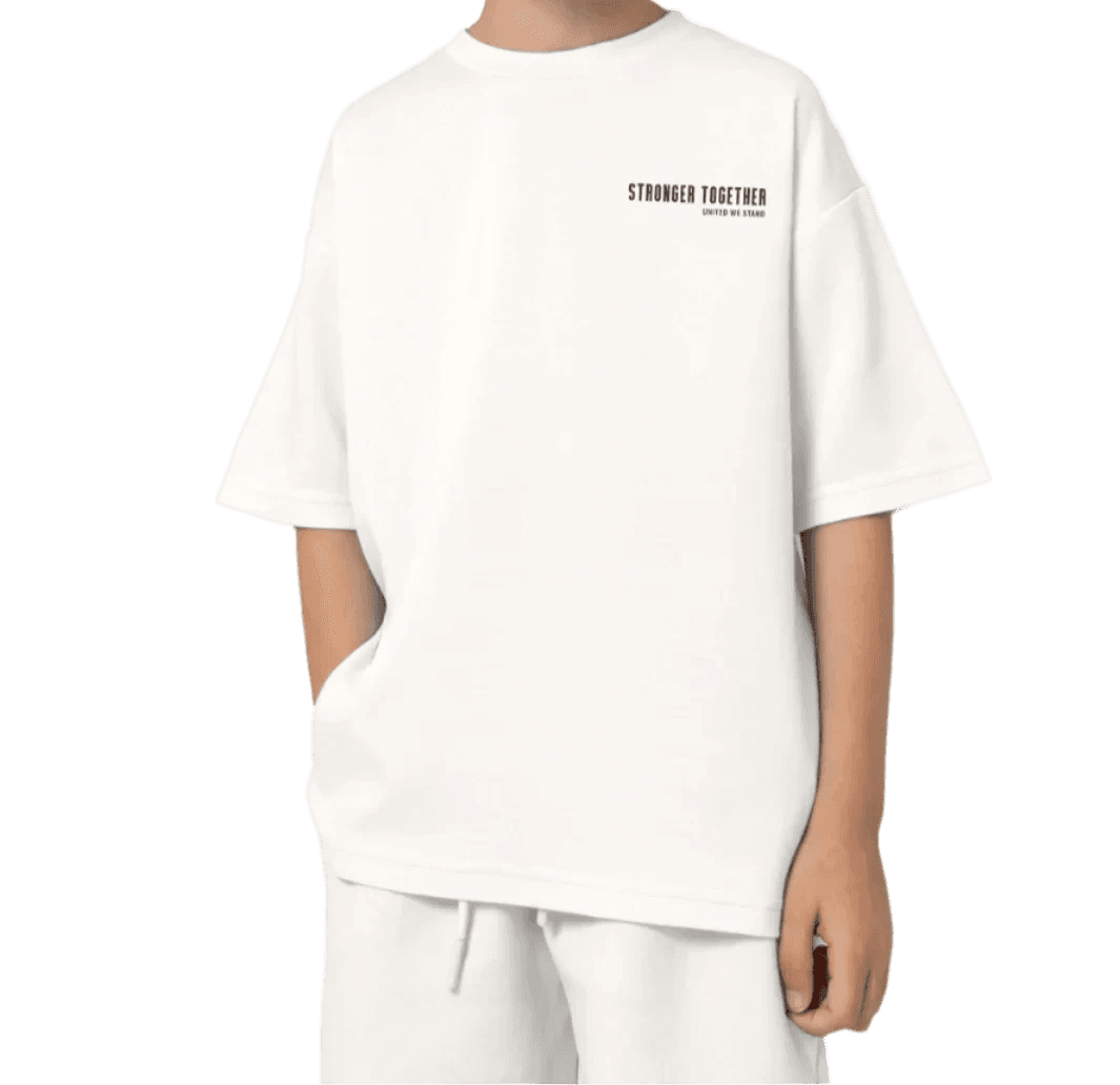 Batta Kids Oversized Soft T-Shirt White