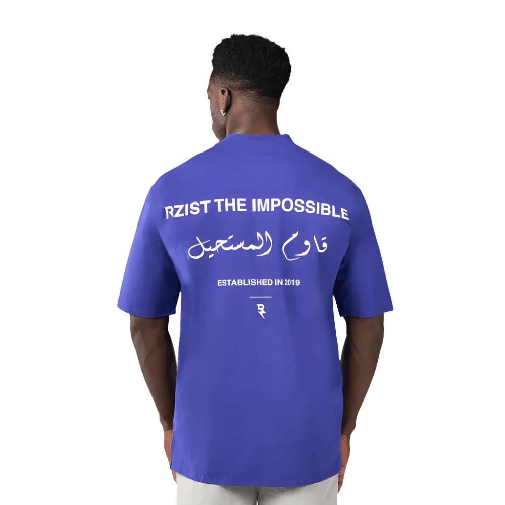 RZIST ⁠⁠The Impossible Oversized T-Shirt - Indigo Blue