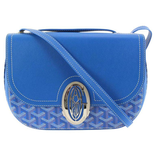 Voltaire leather handbag Goyard Blue in Leather - 29256328