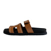 Hermes Chypre Sandals "Brown Star Leather"