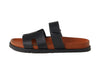 Hermes Chypre Sandals "Black / Natural"
