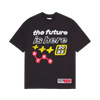 Broken Planet Market T-Shirt 'The Future Is Here' Soot Black