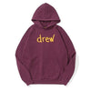 Drew House Scribble Embroidery Hoodie Berry